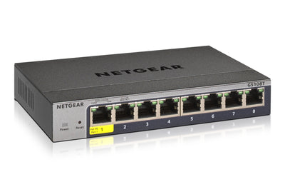 NETGEAR GS108TV3, Switch 8 Port, Gestionado, L2, Gigabit Ethernet (10/100/1000), Bidireccional Complete (full  — image 1