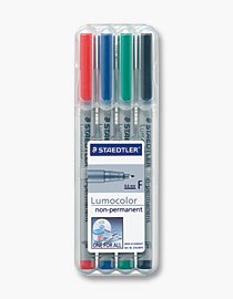 Staedtler Marker Lumocolor F Nonperm 4PCS