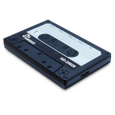 External Enclosure USB 3.2 Inter-tech HDD 2.5 Argus HD-25620 Vintage Design Tape Years 80 — image 1
