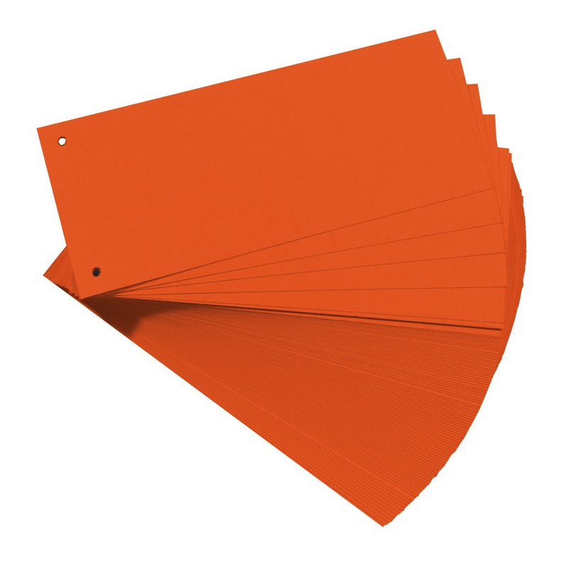 Herlitz 10843647 Divisor Cartón Orange 100 Pieces