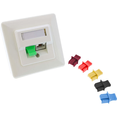 Inline Guardapolvo RJ45 Female Red Oscuro 10UDS. — image 1