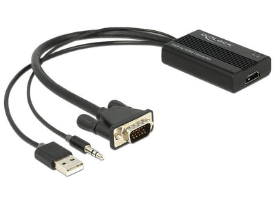 Delock Adapter VGA a HDMI With Audio + Alim.usb — image 1