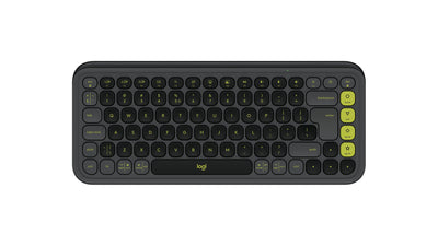 Logitech Keyboard English Pop Icon Keys Bluetooth QWERTY Internacional Ee.uu. Graphite Green — image 1