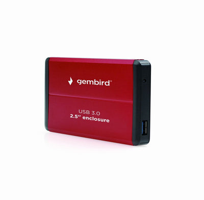 Gembird External Enclosure USB 3.0 Hard Drive 2.5'' SATA Aluminium Red EE2-U3S-2-R — image 1