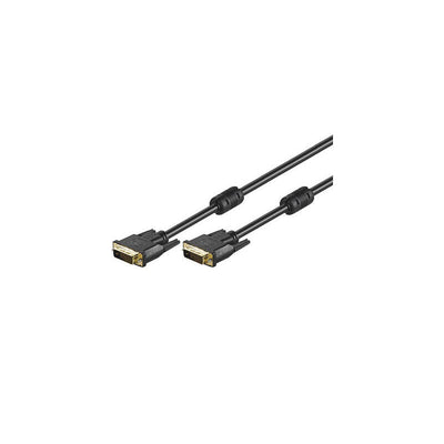 Cable DVI-d 24 + 1 Dual Link M/M 1,8M Black Gold Plated — image 1