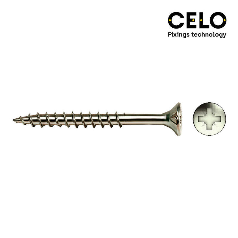 Celo Caja 100 Unid. Tornillo Madera Avellanado Pz R/Parc Ref Vloxp Ø5X90MM Zincado