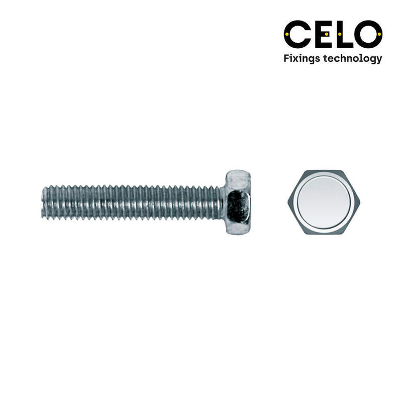 Celo Caja 100 Unid. Tornillo Metrica Hexagonal Din/Ref 933 Ø8X30MM Zincado