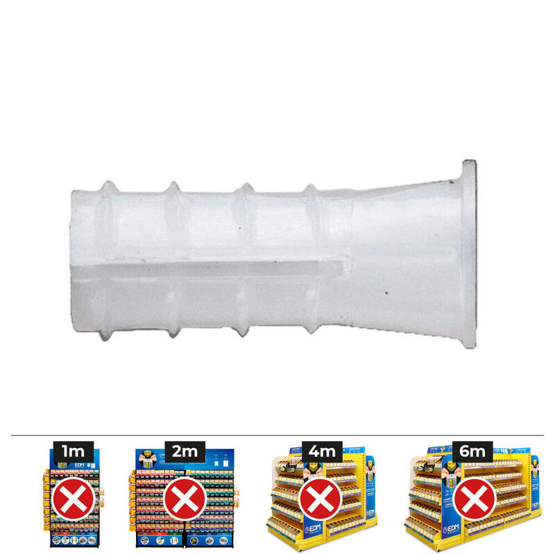 Box 500 Units Taco Plastic Type B Ø 8MM