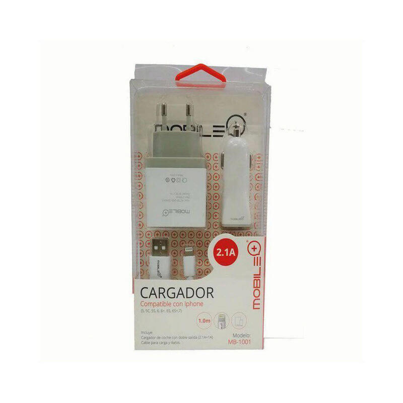 Charger House And Car + Cable Iphone MB-1001