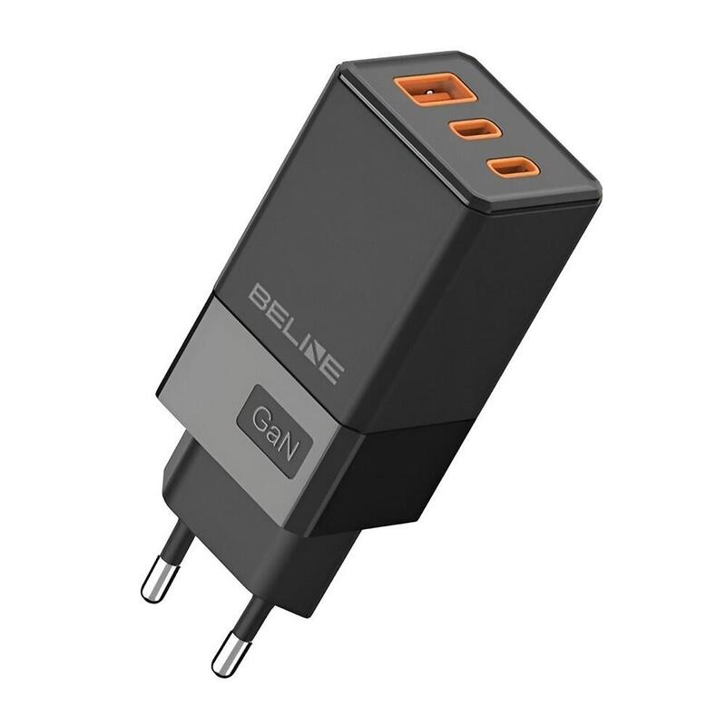 Charger Network 65W GaN 2x USB-C + USB-A Without Cable Black