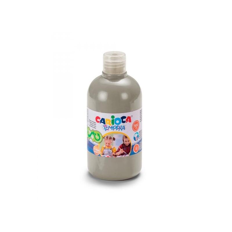 Carioca Bottle Tempera 500ML - Superlavable - Easy Mezclar - High Opacidad - Silver