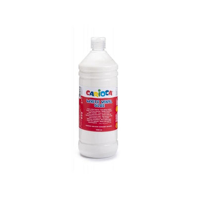 Carioca Cola White 1L - Cover With Dispensador - Apta Paper And Carton - Secado Transparent - White — image 1