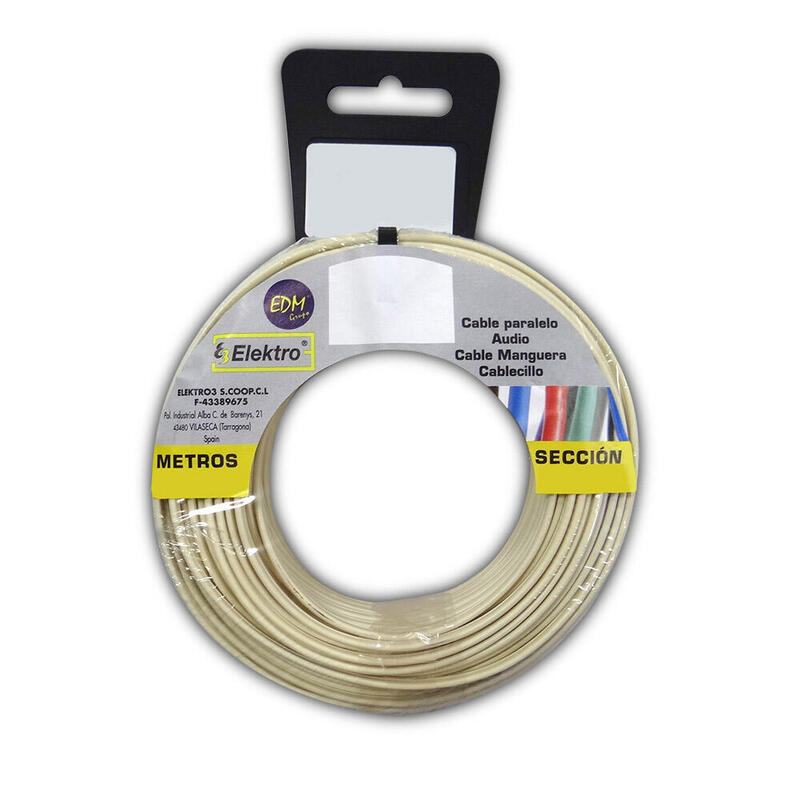 Film Roll Cable Paralelo Phone White 2 Vias 15M