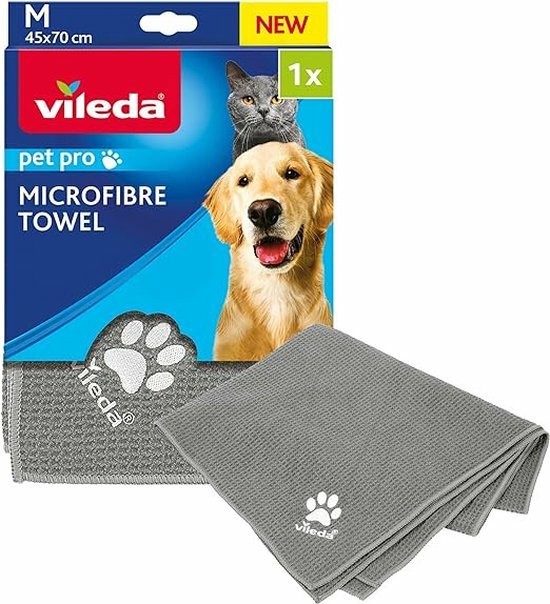 Vileda Pet Pro Cloth M Grey Size M, 45 X 70CM) 172665
