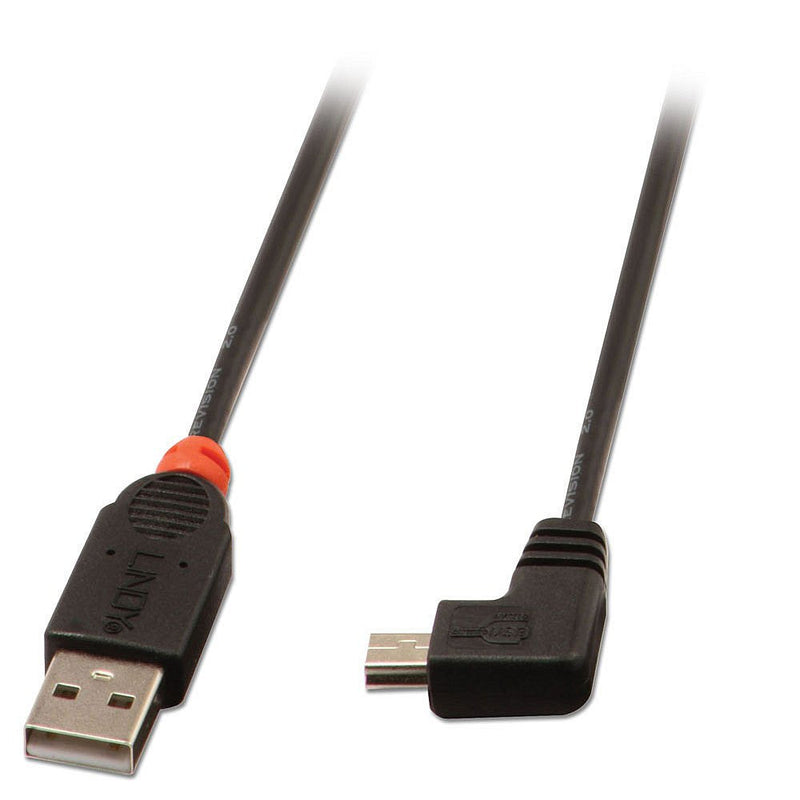 Lindy USB 2.0 Cable Typ a/Mini-b 90° Gewinkelt M/M 0.5M