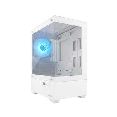 Coolbox PC Case Gaming GM200 Vision Lite MATX ARGB Glass Tempered White — image 1