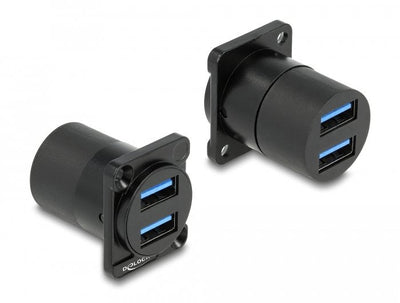 Delock Módulo Type-d USB 3.2 Gen 1 Tipo-a 2 X Female a 2 X Female — image 1
