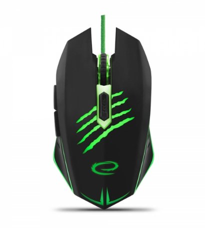 Esperanza Mouse EGM209G MX209 Claw - Cableado 6D Gaming Optical Mouse USB - Green