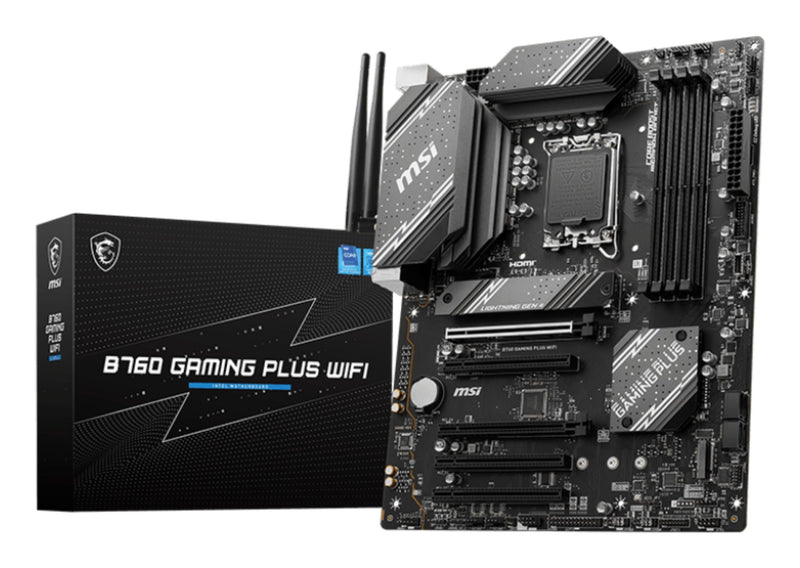 MSI Motherboard B760 Gaming Plus Wi-Fi Intel B760 Lga 1700 ATX