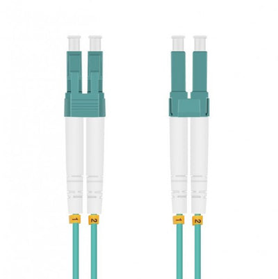 Helos Lwl Network Cable Lc/Lc Duplex 50/125?M OM3 Aqua 1,5M — image 1