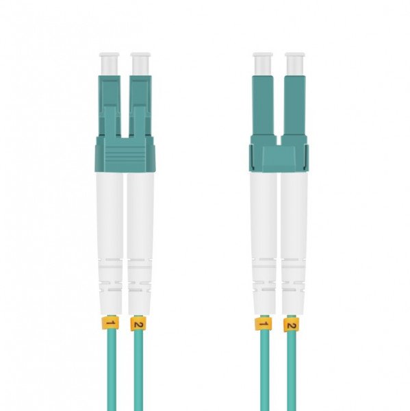 Helos Lwl Network Cable Lc/Lc Duplex 50/125?M OM3 Aqua 1,5M
