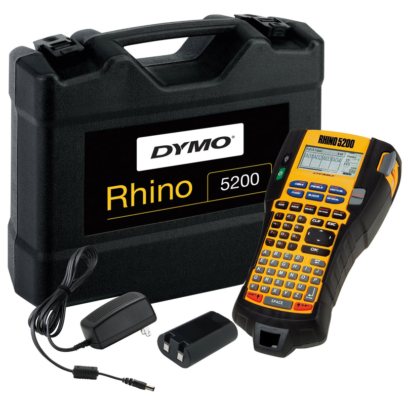 Dymo Printer Labels Rhino 5200 Kit Transferencia Thermal 180 X 180 DPI Abc