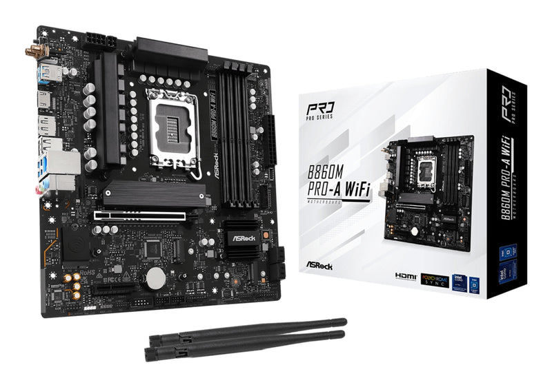Asrock Motherboard B860M Pro-a Wi-Fi DDR5 Intel S1851 Retail