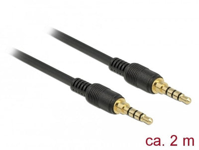 Delock 85598 Cable Audio 2M 3,5MM Black — image 1