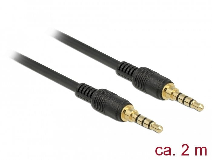 Delock 85598 Cable Audio 2M 3,5MM Black