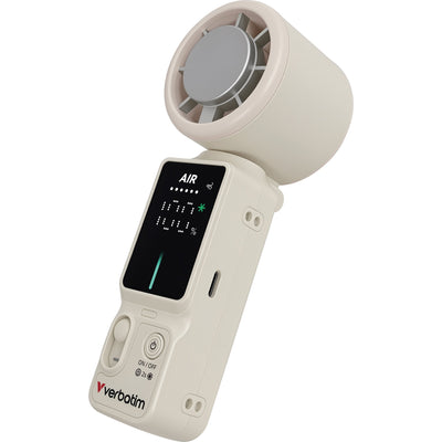 Verbatim Cool 'n' Go Ice Touch Pro Handheld Fan White/Silver — image 1