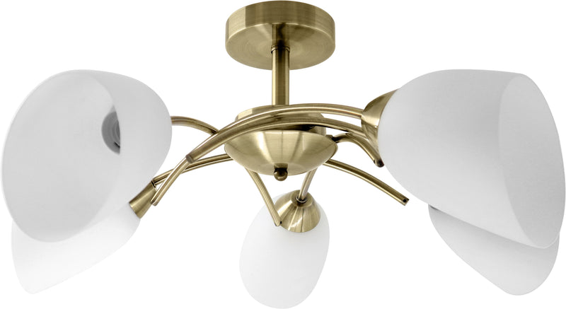 Activejet Aje-nikita 5P E27 5X40W Patina Plafón