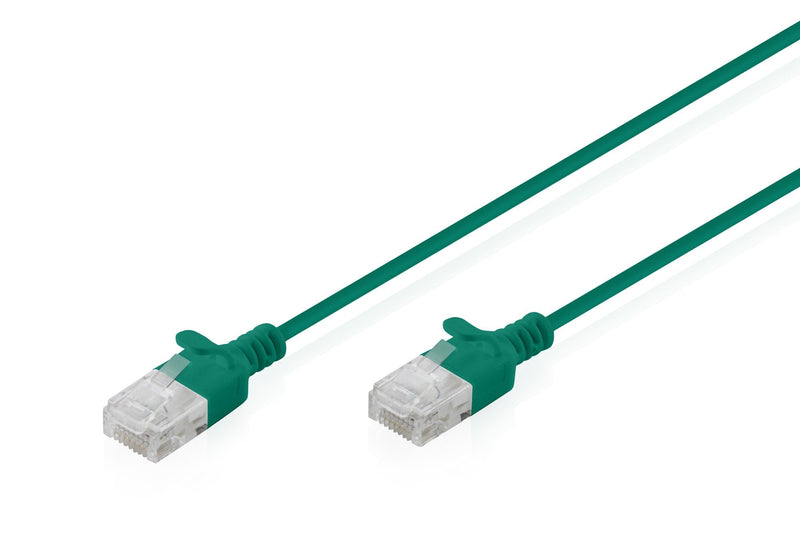 CAT.6 U-UTP Slim Network Cable, 1M, Green