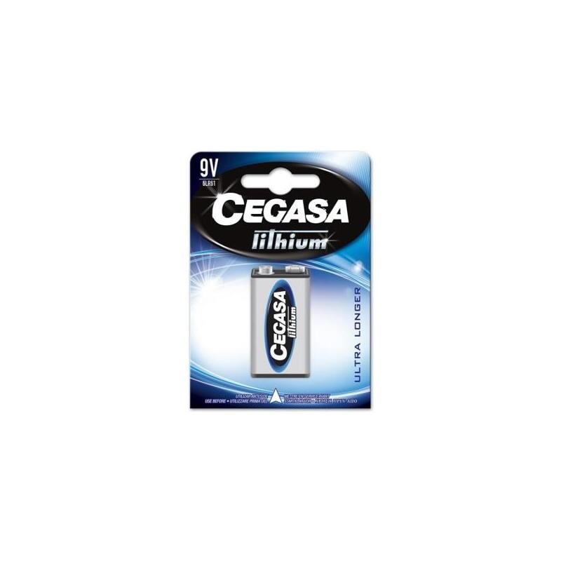 Cegasa Lithium Pack 1 Battery Litio 6LR61 9V
