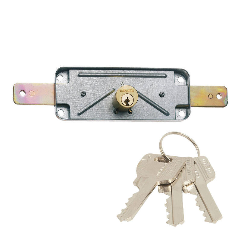 Lock Sobreponer Doors Metálicas Con Double Cilindro Serreta 3 Llaves 1511AV Mcm