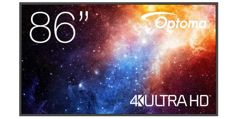 Optoma N3861K Screen Señalización Digital 2,18M (86) LED Wi-Fi 450 Cd / M² 4K Ultra HD Black Android 11 24/7