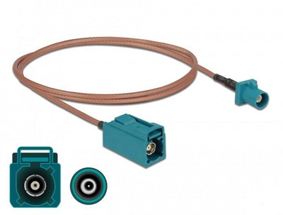 Delock Cable Antenna Fakra Z Connector Male Fakra Z Connector Female RG-316 — image 1