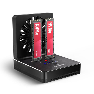 ADSA-M2C22 USB-C 2XNVME/SATA M.2 20Gbps Docking And Cloning Station — image 1