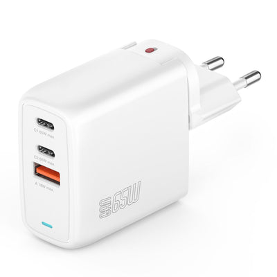 4SMARTS Charger Wall GaN Flex 65W 2 USB-C + 1 USB-A White — image 1