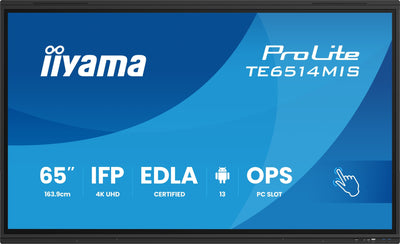 Iiyama Prolite TE6514MIS-B2AG Screen Plana Señalización Digital 165,1CM (65) LCD Wi-Fi 435 Cd / M² 4K Ultra HD — image 1