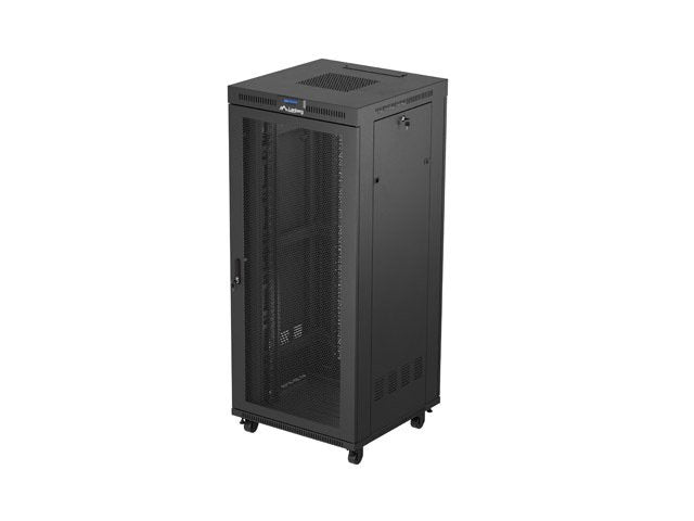 Lanberg Rack Cabinet 19 Free-standing 37U 800X800 Flat Pack Mesh Door LCD Black