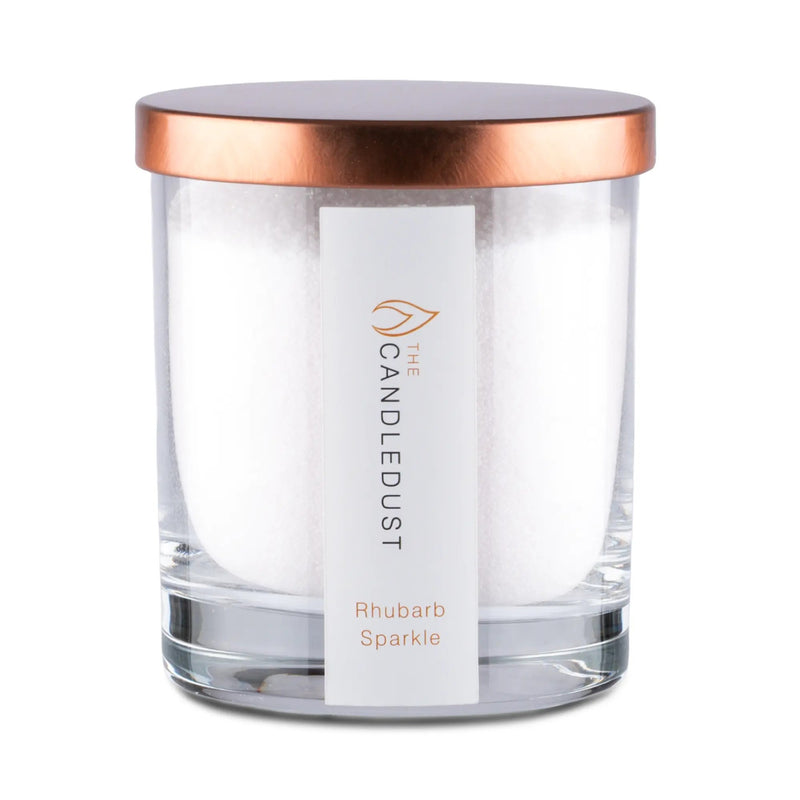 Champagne Rhubarb Scented Candle in Glass, 160g