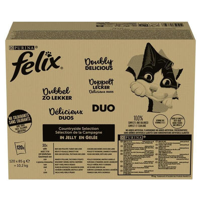 Comida Húmeda Gatos Purina Felix Fantastic Duo Mix Countryside 120X85G — image 1