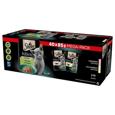 Sheba Comida Húmeda Gatos Kitten Selección Sabores Salsa 40X85 G — image 1
