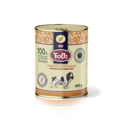 Folk Comida Húmeda Perros Comida Tradicional Polaca Conejos - 800G — image 1