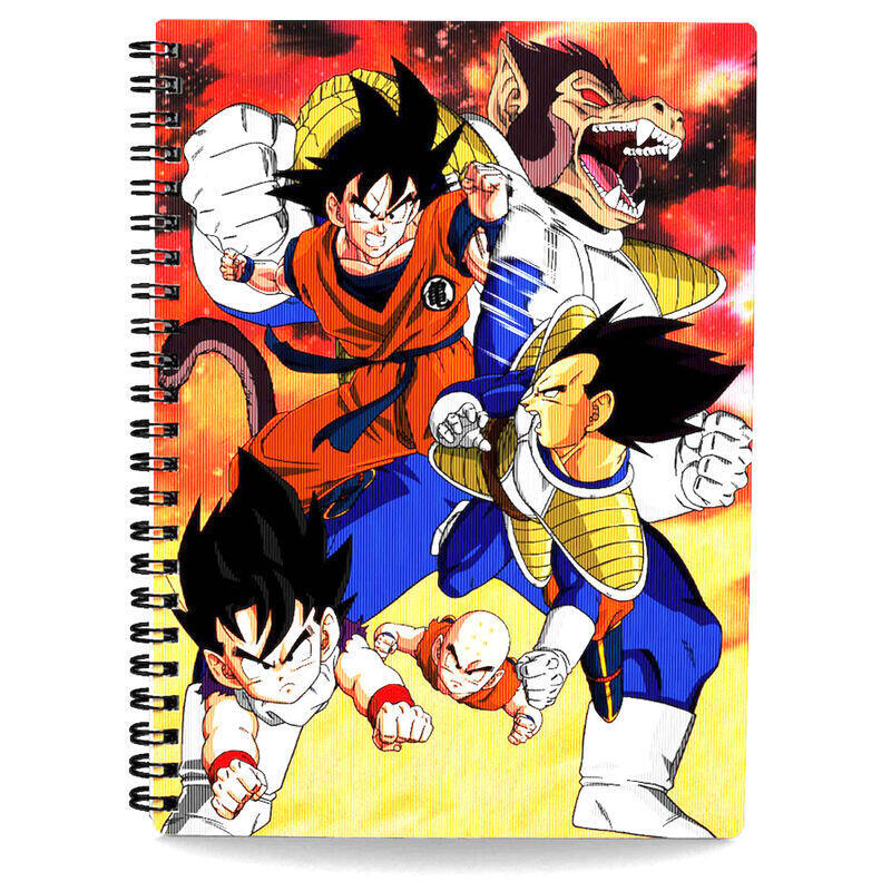 Notebook 3D Goku Vs Vegeta Dragon Ball Z