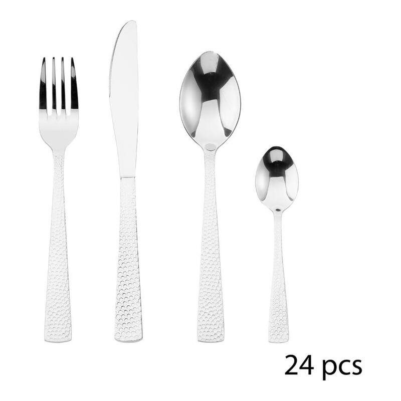 Cuberteria 24 Pieces Model D'oro Inoxidable