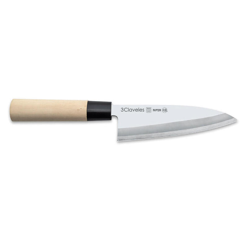 Knife Nipon Deba Steel Inoxidable And Handle Wood 15CM