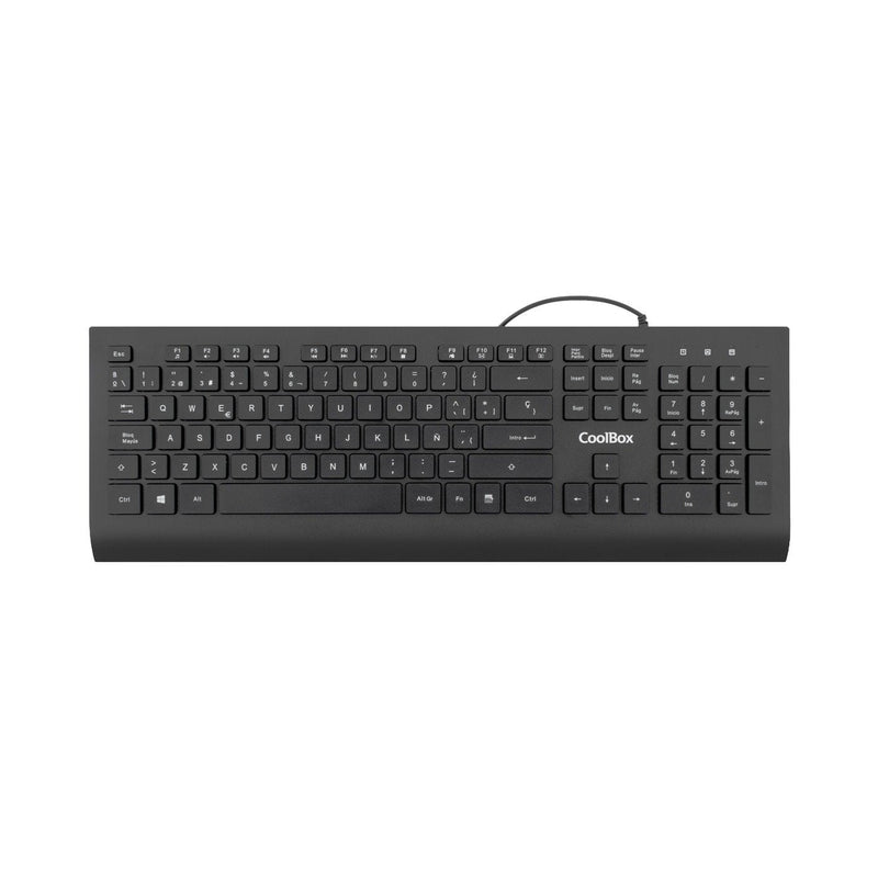 Coolbox Keyboard USB Keys Chocolate 1.8M Cable 610G. Quiet
