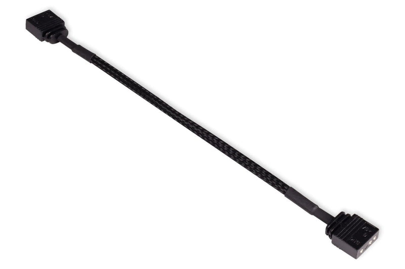 Alphacool Cable Extensión ARGB 3 Pines a 3 Pines, 15CM Black Connector Included 18701