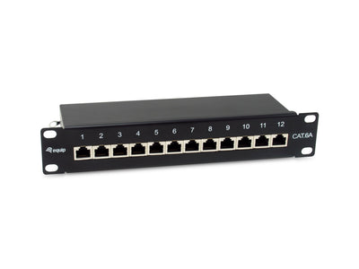 Equip Patchpanel 12x RJ45 CAT.6A 10 FTP 1HE Premium Black — image 1